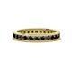 1 - Celina 2.40 mm Round Black Diamond Eternity Band 