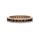 1 - Celina 2.40 mm Round Black Diamond Eternity Band 