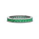 1 - Celina 2.40 mm Round Emerald Eternity Band 