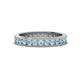 1 - Celina 2.40 mm Round Aquamarine Eternity Band 