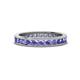 1 - Celina 2.40 mm Round Tanzanite Eternity Band 