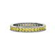 1 - Celina 2.00 mm Round Yellow Sapphire Eternity Band 