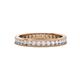 1 - Celina 2.00 mm Round White Sapphire Eternity Band 