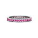 1 - Celina 2.00 mm Round Pink Sapphire Eternity Band 