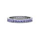 1 - Celina 2.00 mm Round Tanzanite Eternity Band 