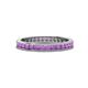 1 - Celina 2.00 mm Round Amethyst Eternity Band 