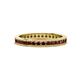1 - Celina 2.00 mm Round Red Garnet Eternity Band 