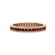 1 - Celina 2.00 mm Round Red Garnet Eternity Band 