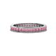 1 - Celina 2.00 mm Round Rhodolite Garnet Eternity Band 