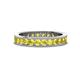 1 - Celina 2.70 mm Round Yellow Sapphire Eternity Band 