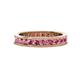 1 - Celina 2.70 mm Round Pink Tourmaline Eternity Band 
