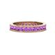 1 - Celina 2.70 mm Round Amethyst Eternity Band 