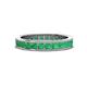 1 - Celina 2.70 mm Round Emerald Eternity Band 