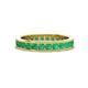1 - Celina 2.70 mm Round Emerald Eternity Band 