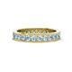 1 - Celina 2.70 mm Round Aquamarine Eternity Band 