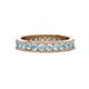 1 - Celina 2.70 mm Round Aquamarine Eternity Band 