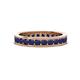 1 - Celina 2.70 mm Round Blue Sapphire Eternity Band 