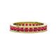 1 - Celina 2.70 mm Round Ruby Eternity Band 