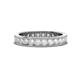 1 - Celina 2.70 mm Round White Sapphire Eternity Band 