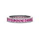 1 - Celina 2.70 mm Round Pink Sapphire Eternity Band 