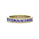 1 - Celina 2.70 mm Round Tanzanite Eternity Band 