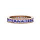 1 - Celina 2.70 mm Round Tanzanite Eternity Band 
