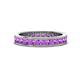 1 - Celina 2.70 mm Round Amethyst Eternity Band 