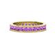 1 - Celina 2.70 mm Round Amethyst Eternity Band 