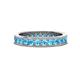 1 - Celina 2.70 mm Round Blue Topaz Eternity Band 