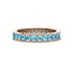 1 - Celina 2.70 mm Round Blue Topaz Eternity Band 