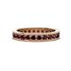 1 - Celina 2.70 mm Round Red Garnet Eternity Band 