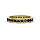 1 - Celina 2.70 mm Round Black Diamond Eternity Band 