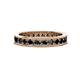 1 - Celina 2.70 mm Round Black Diamond Eternity Band 