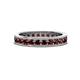 1 - Celina 2.70 mm Round Red Garnet Eternity Band 
