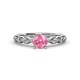 1 - Amaira Pink Tourmaline and Diamond Engagement Ring 