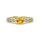 1 - Amaira Citrine and Diamond Engagement Ring 