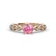 1 - Amaira Pink Tourmaline and Diamond Engagement Ring 