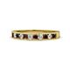 1 - Kathiryn 2.00 mm Red Garnet and Diamond 11 Stone Wedding Band 
