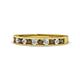 1 - Kathiryn 2.00 mm Smoky Quartz and Diamond 11 Stone Wedding Band 