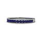 1 - Kathiryn 2.00 mm Blue Sapphire 11 Stone Wedding Band 