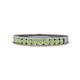 1 - Kathiryn 2.00 mm Peridot 11 Stone Wedding Band 