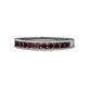 1 - Kathiryn 2.00 mm Red Garnet 11 Stone Wedding Band 
