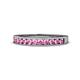 1 - Kathiryn 2.00 mm Pink Sapphire 11 Stone Wedding Band 