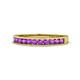 1 - Kathiryn 2.00 mm Amethyst 11 Stone Wedding Band 