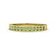1 - Kathiryn 2.00 mm Peridot 11 Stone Wedding Band 