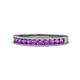 1 - Kathiryn 2.00 mm Amethyst 11 Stone Wedding Band 