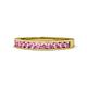 1 - Kathiryn 2.30 mm Pink Sapphire 11 Stone Wedding Band 