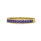 1 - Kathiryn 2.30 mm Iolite 11 Stone Wedding Band 