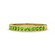 1 - Kathiryn 2.30 mm Peridot 11 Stone Wedding Band 
