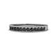 1 - Kathiryn 2.30 mm Black Diamond 11 Stone Wedding Band 